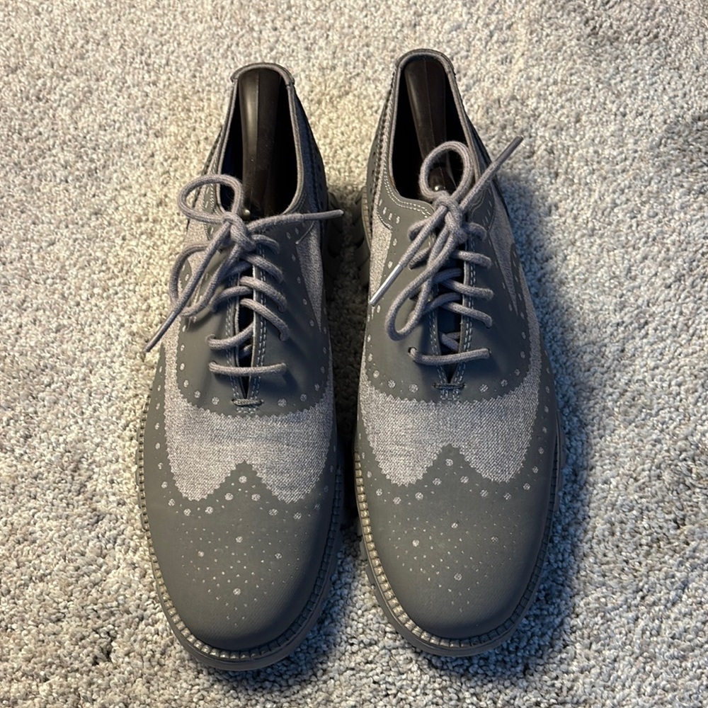 Men's Gray Oxford Shoes